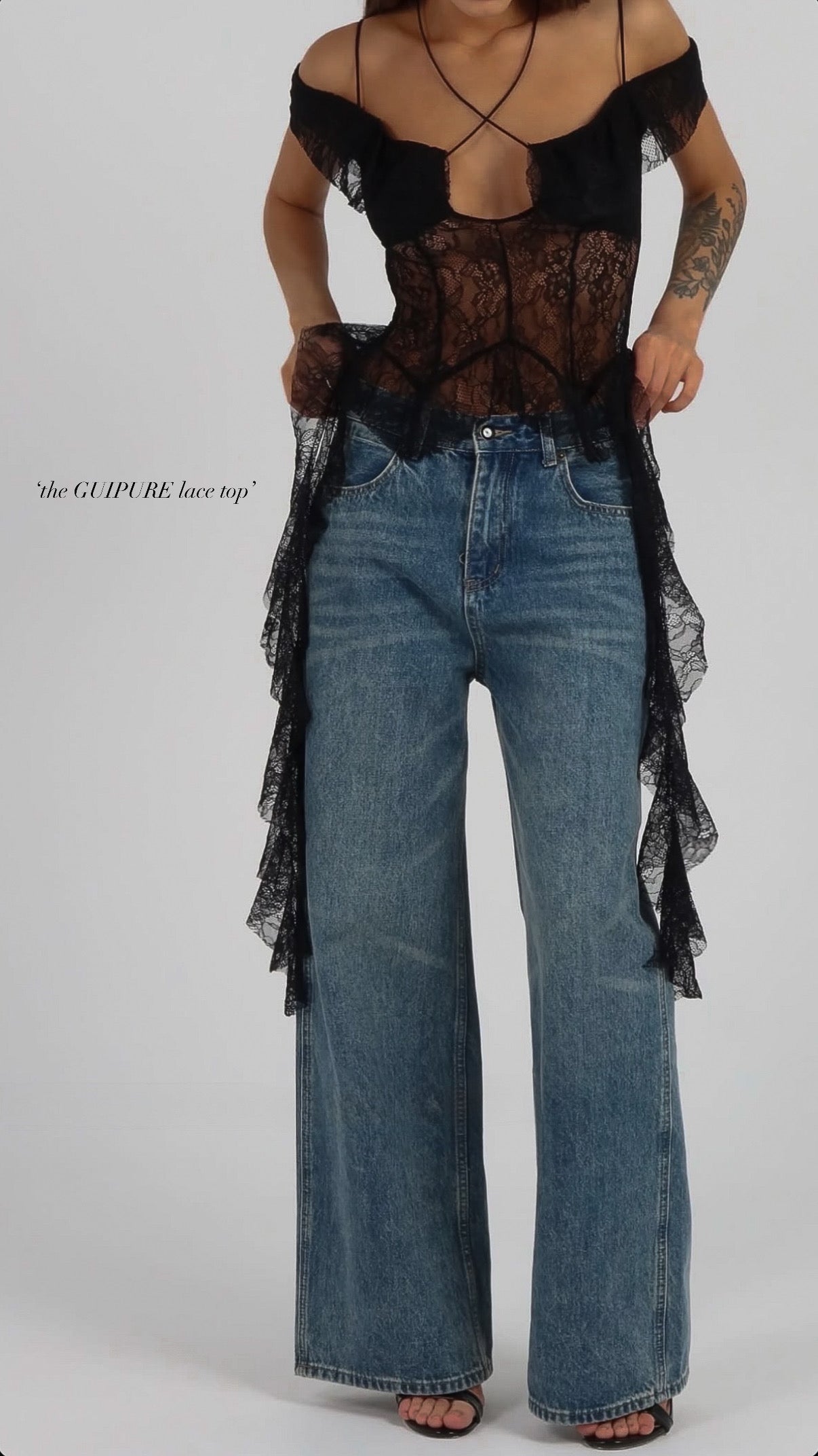 the GUIPURE lace top